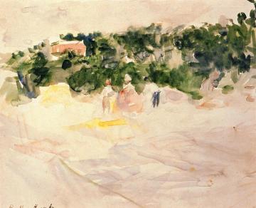 Harvest a Bougival Artwork by Berthe Morisot