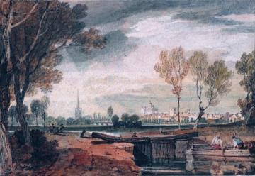 Abingdon from the Thames Navigation Artwork by Joseph Mallord William Turner