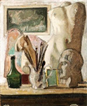 Still Life With Busts Artwork by Jean Puy