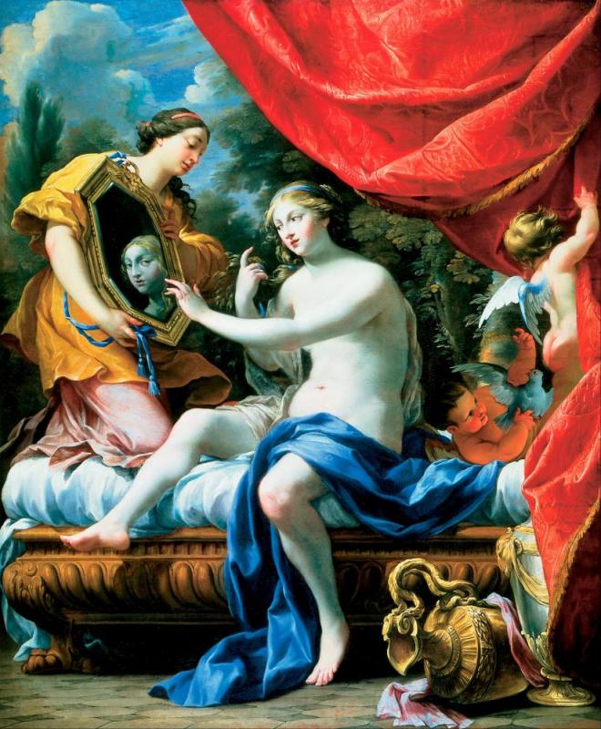 Toilet Of Venus Artwork by Simon Vouet