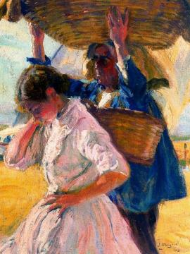 Pescadores Artwork by Jose Mongrell Torrent