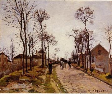 The Road to Caint-Cyr at Louveciennes Artwork by Camille Pissarro