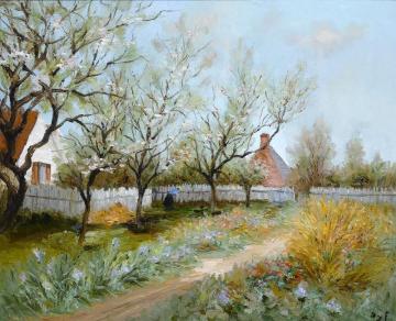 Garden In Spring Artwork by Marcel Dyf