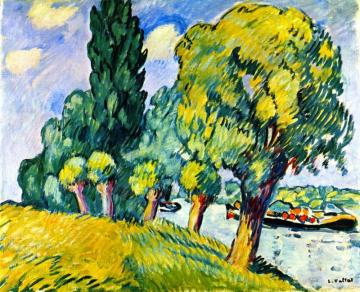 The Barge To Andelys Artwork by Louis Valtat