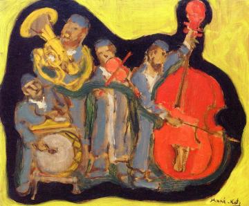 The Musicians Artwork by Mané-Katz