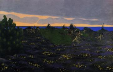 Antique Evening Artwork by Felix Vallotton