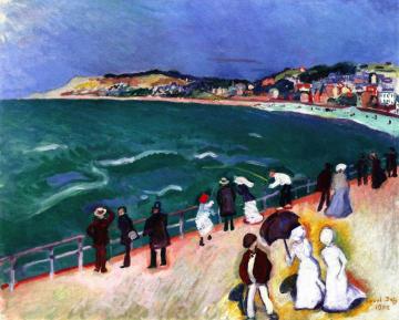 A Walk on the Jetty Artwork by Raoul Dufy