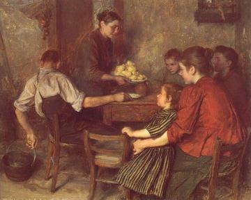 The Frugal Repast Artwork by Émile Friant
