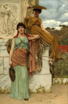 Waiting for the Procession Artwork by John William Godward