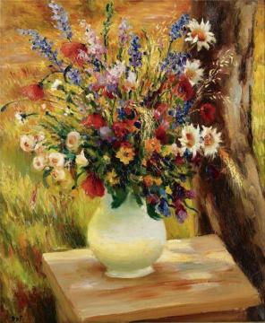 The Vase With Wild Flowers Artwork by Marcel Dyf