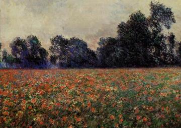 Poppies at Giverny Artwork by Claude Oscar Monet