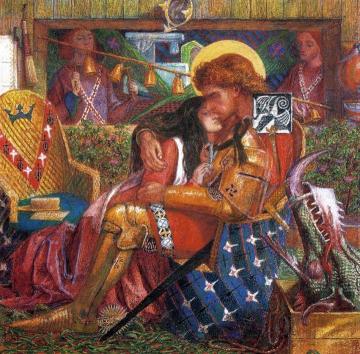 The Wedding of Saint George and the Princess Sabra Artwork by Dante Gabriel Rossetti