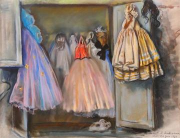 Closet Of Ballerina Irina Baranova Artwork by Zinaida Serebriakova