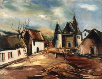 Farmyard Artwork by Maurice De Vlaminck