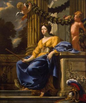 Allegorical Portrait Of Anna Of Austria As Minerva Artwork by Simon Vouet