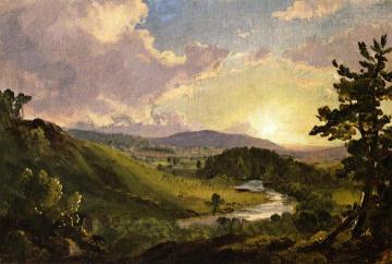 Study for View near Stockbride, Massacusetts Artwork by Frederic Edwin Church