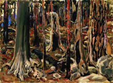 Burnt Forest Artwork by Akseli Gallen-Kallela