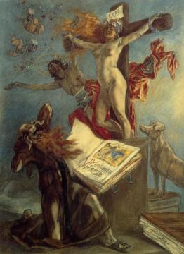 The Temptation Of Saint Anthony Artwork by Félicien Rops