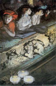 In the Loge Artwork by Everett Shinn