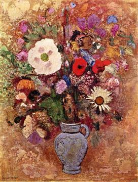 Vase of Flowers Artwork by Odilon Redon