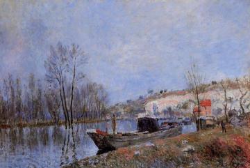 Banks of the Loing towards Moret Artwork by Alfred Sisley