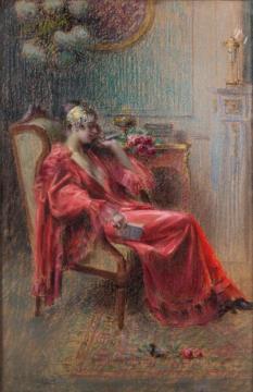 Le Deshabille Rouge Artwork by Delphin Enjolras