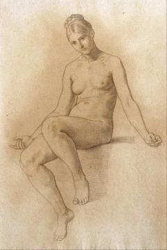 Female Nude Artwork by Julius Schnorr von Carolsfeld