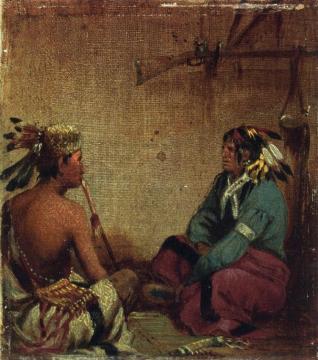 Interior Of Wigwam, 1865 Artwork by John Mix Stanley