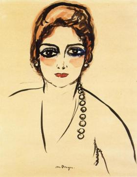 Portrait Of A Woman Artwork by Kees Van Dongen