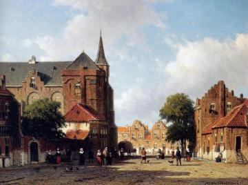 City View Artwork by Johan Hendrik Weissenbruch