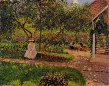 Corner of the Garden in Eragny Artwork by Camille Pissarro