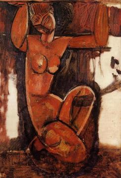 Caryatid Artwork by Amedeo Modigliani