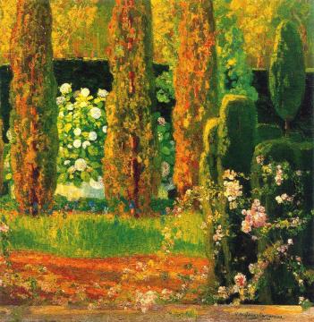 Garden With Cypresses Artwork by Hermen Anglada Camarasa