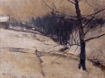 Snow Scene Artwork by John Twachtman