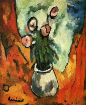 Vase Of Flowers Artwork by Maurice De Vlaminck