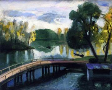 The Footbridge at Sannois-sur-Seine Artwork by Charles Camoin