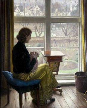 A Window In St John's Wood Artwork by Harold Knight