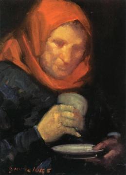 The Countess Artwork by George Benjamin Luks