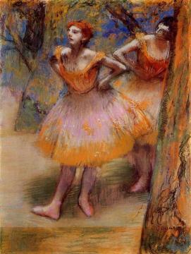 Two Dancers Artwork by Edgar Degas