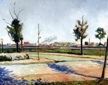 The Road to Gennevilliers Artwork by Paul Signac