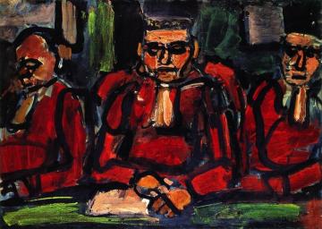 Three Judges Artwork by Georges Rouault
