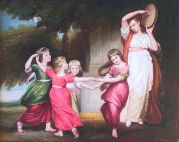 Granville Leveson-gower's Children Artwork by George Romney