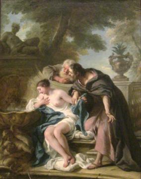 Susanna And The Elders Artwork by Jean François De Troy