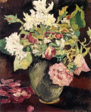 Roses In A Vase Artwork by Louis Valtat