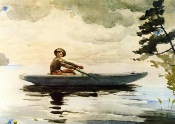The Boatsman Artwork by Winslow Homer
