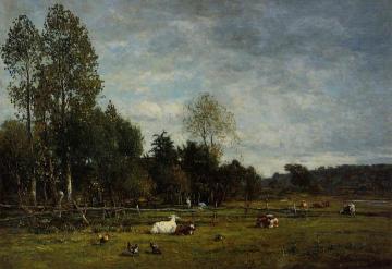 Landscape near Honfleur Artwork by Eugène-Louis Boudin