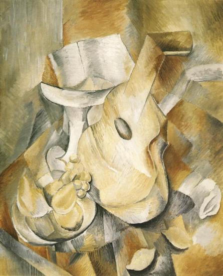 Guitare Et Compotier, 1909 Artwork by Georges Braque