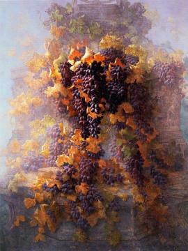 Grapes and Architecture Artwork by Edwin Deakin