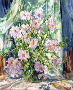 Still LIfe with Cosmos Artwork by Charles Reiffel