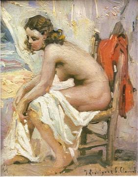 Desnudo de Mujer Artwork by Francisco Rodriguez Sanchez Clement